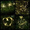 FOOING 4 Pcs Solar Garden Lights Solar Firework Lights, 480