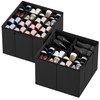 SpaceAid Shoe Organizer for Closet, 2 Pack Foldable Shoe Storage
