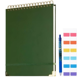 Top Spiral Notebook 8.5x11 in,Top Steno Notepad 240 Pages, College Ruled, Hardcover Steno Pads, Left-Handed,Spiral Notepads for Work, School, Office, Business