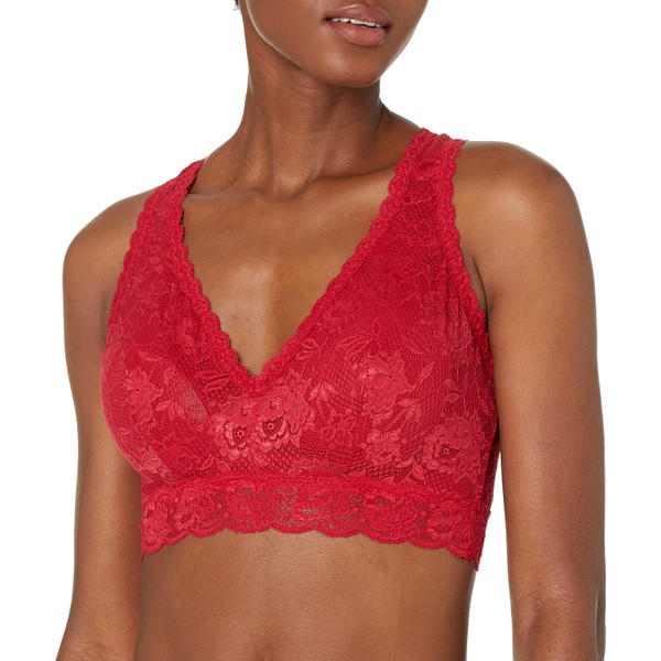 Cosabella Women's NSN Curvy Racie Rcrbk Bralette Bra, Mystic Red,