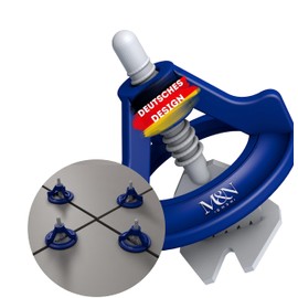 M&N Tile Levelling System Set 1 mm, 1.5 mm, 2 mm, 3 mm Mega Selection (100 x 2 mm Tabs, 50 x Pull Hoods) – Tile Laying Aid Tool for Leien & Professional – Tiling Tile Levelling System Accessories