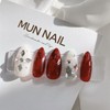 MunNail Snowflake Nail - Short Oval / MunNail 눈꽃네일 -