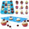 Silicone Mini Muffin Pan, Qtopun 4 Pack 24 Cups Silicone