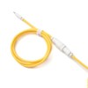 Keychron Custom Coiled Aviator Cable, Yellow, 5-Pin (GX12) Detachable Metal