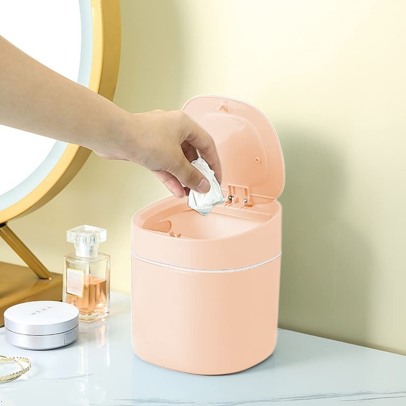 Gsrhzd Desktop Trash Bin, Mini Cute Trash Bin, Table Bin