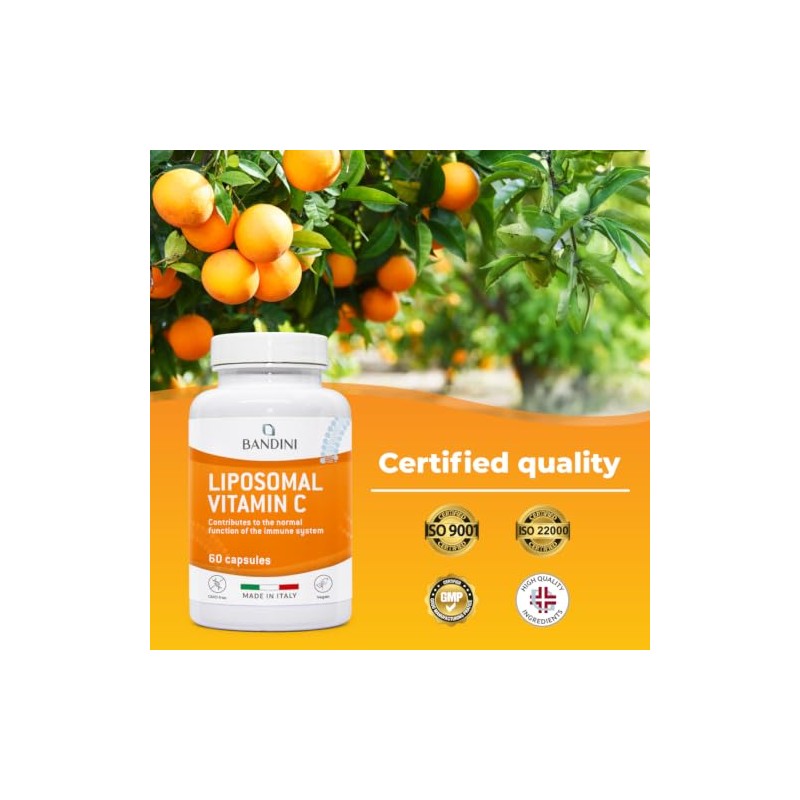 Bandini® Liposomal Vitamin C | High Strength Ascorbic Acid Capsules,