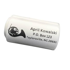 Custom Stickers, French Horn Return Address Labels, Address Stickers, Several Designs, 2x1 inch labels, Several Font Choices