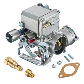 BDFHYK 1 Barrel Carburetor Carb 34 PICT-3 98-1289-B 113129031K Compatible with VW Super Beetle Thing Karmann Ghia Squareback Transporter 1971-1979 1600cc Air Cooled Type 1 Engines Electric Choke