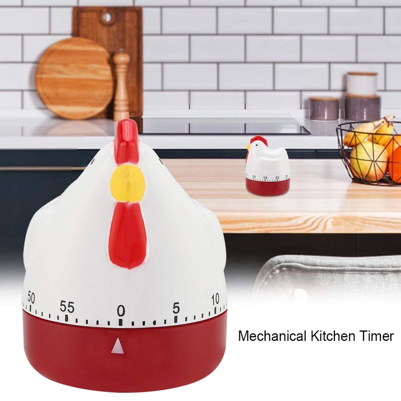 Timer,Samfox Chicken Timer Mechanical Kitchen Cooking Alarm Clock for Home