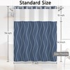 NAEMBCU No Hook Shower Curtain and Liner Set 71" x