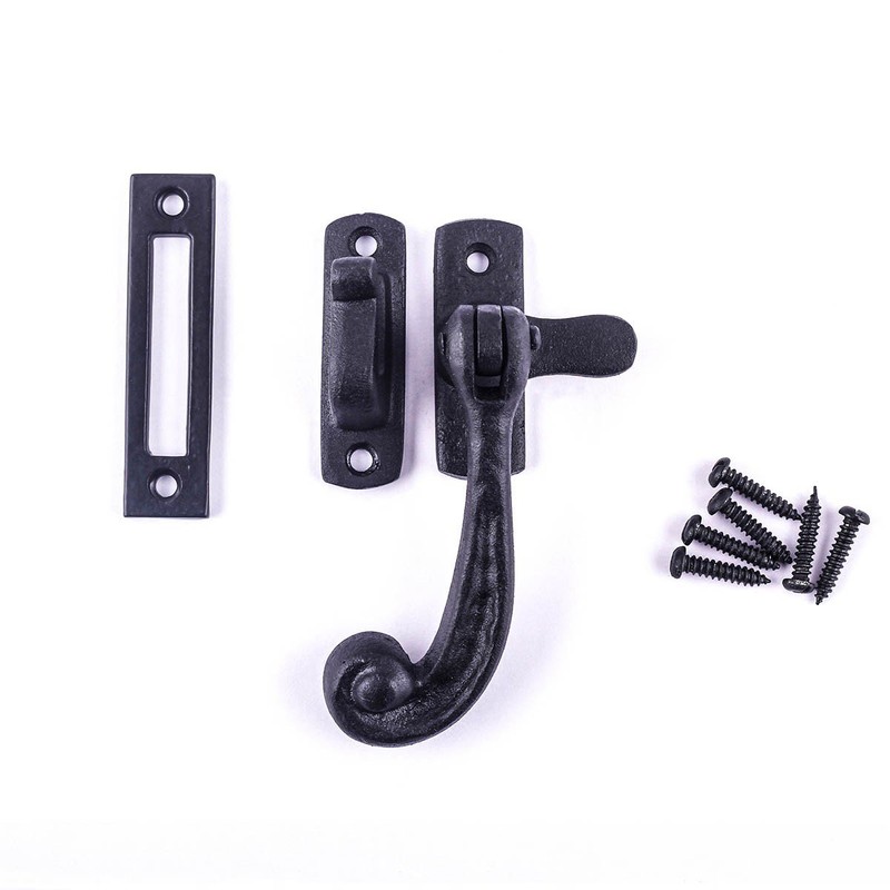 Renovators Supply Manufacturing Window Sash Lock 3.75 in. Wrought Iron