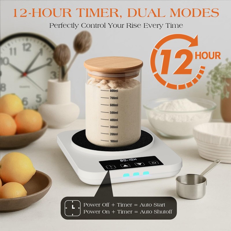 Sourdough Starter Warmer 2025 with Precise 1°F Control (70–100°F), Sourdough