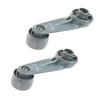 Window Crank Handle Set Gray Compatible with 73-04 Toyota