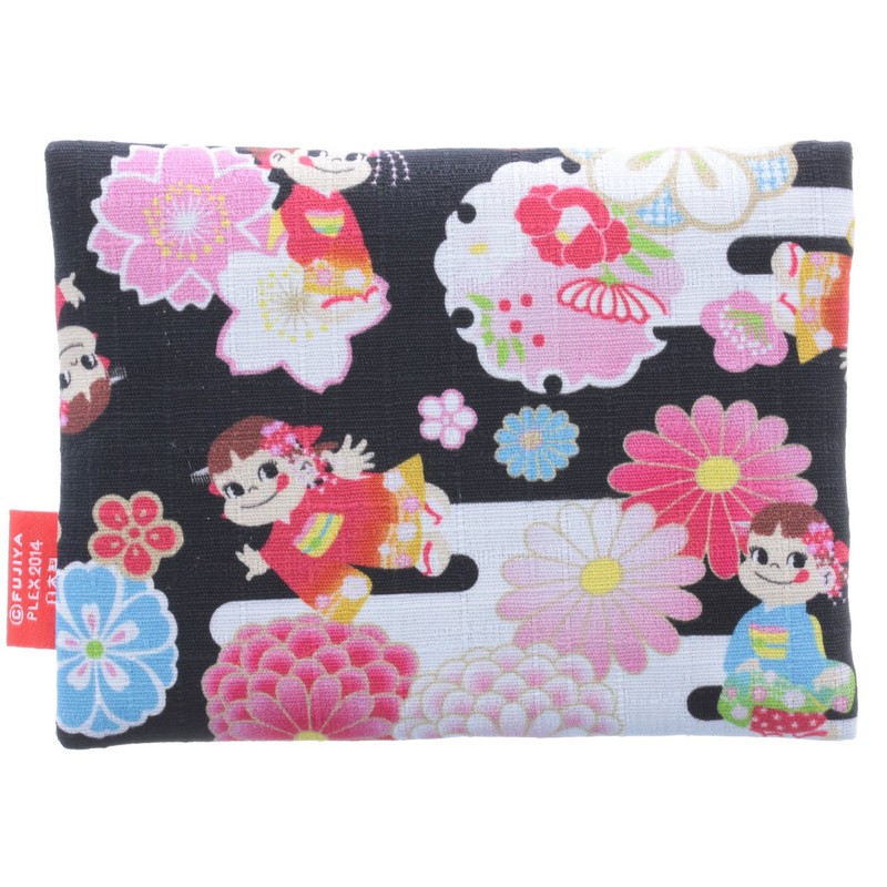 Peko-chan x Kyoto Cover Tissue Case, Black