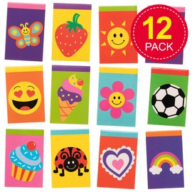 Baker Ross AW733 Mini Scented Notebooks (Pack of 12) Perfect for Goodie Bag for Kids, Assorted, 12 Pack