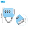 PATIKIL Security Steel Cable with 3 Digit Combination Lock, Travel