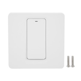 Wall Push Button Smart Light Switch Zero Fire 1 Gang 600W ABS for TUYA AC 100‑240Vfor Zigbee