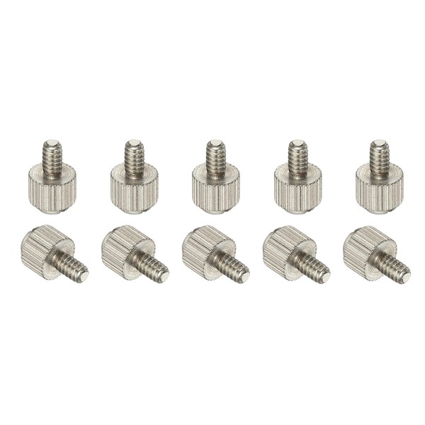 sourcing map 10 Pcs Computer Case Thumb Screws, 6-32x6 Thread
