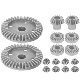 VGEBY RC Differential Gears, 16Pcs Metal 1:18 Scale Remote Control Crawler Car Differential Gears RC Upgrade Spare Part Accessory Fit for WLtoys 1/18 A959 A949 RC Car A959 Differential
