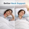 Contoured Bed Pillow for Neck Support – Washable Microfiber-Filled Pillow