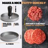 MEETOZ Burger Press Patty Maker - Kitchen Mold Hamburger Press