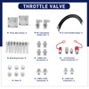 2 Pack 3 Way Hydraulic Diverter Valves Kit for 1-2