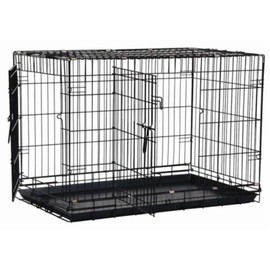 Precision Pet Products Two Door Great Crate Wire Dog Crate, 42 Inch, For Pets 70-90 lbs, With 5-Point Locking System