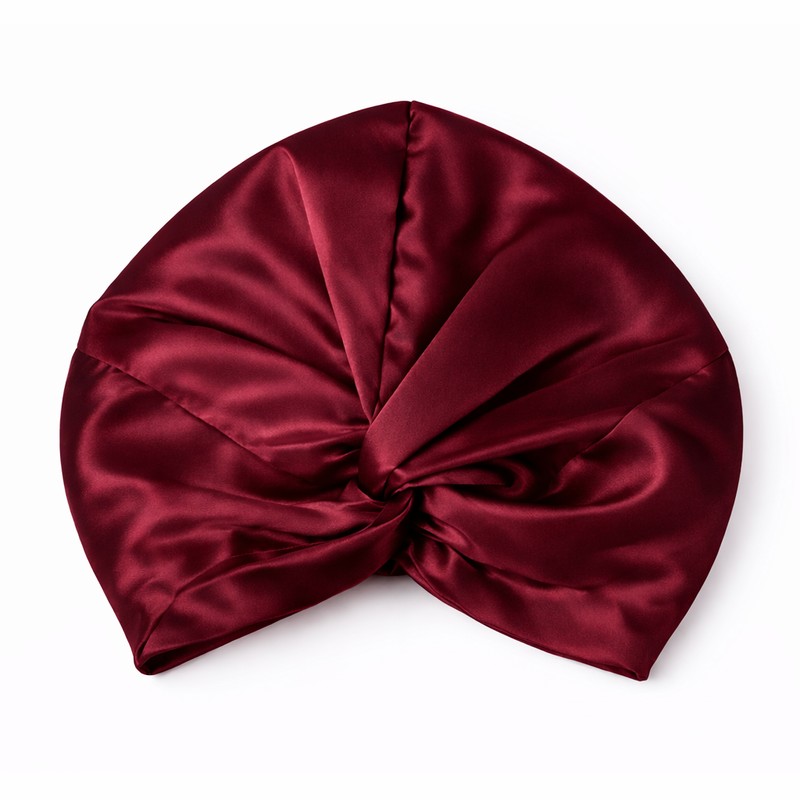 Casa Della Silk Rituale Mulberry Silk Hair Turban – Bordeaux