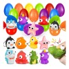 Letapapa 24 Pcs Eggs De Pascua Llenos De Llavero Con Exprima