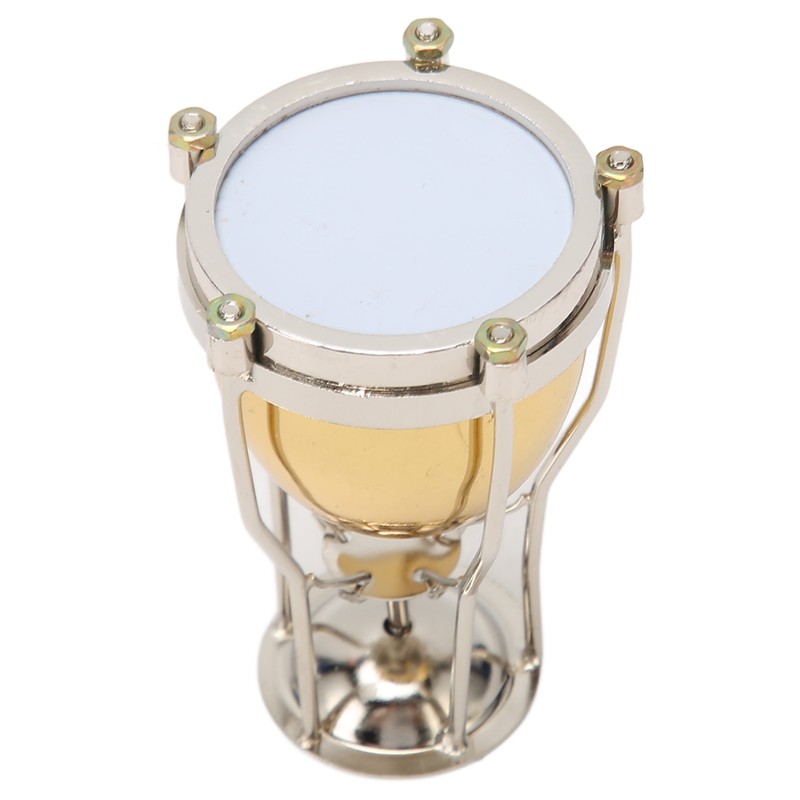 Miniature Timpani Model Decorative Exquisite Copper Timpani Ornament for Graduation