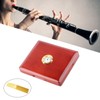 Saxophone Clarinet Reed Case Solid Wood 5‑Reeds Holding Storing Box