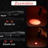WAYLLSHINE Stepless Dimming Red Light Flashlight, 620nm-630nm High Purity, Adjustable