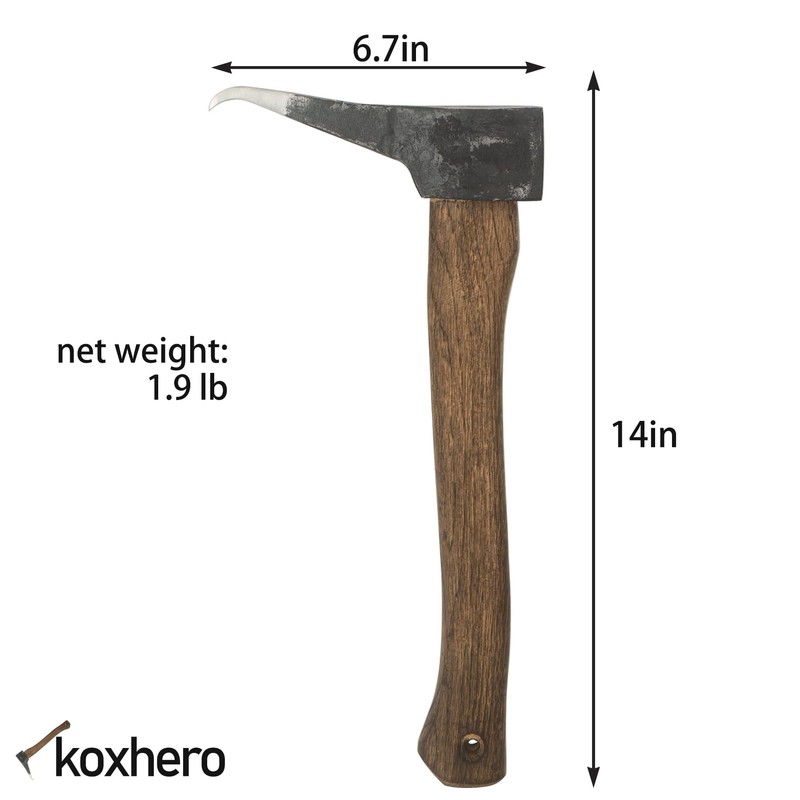 KOXHERO 14" Hookaroon Strong Pickaroon Forestry Tools Back Saver Logging