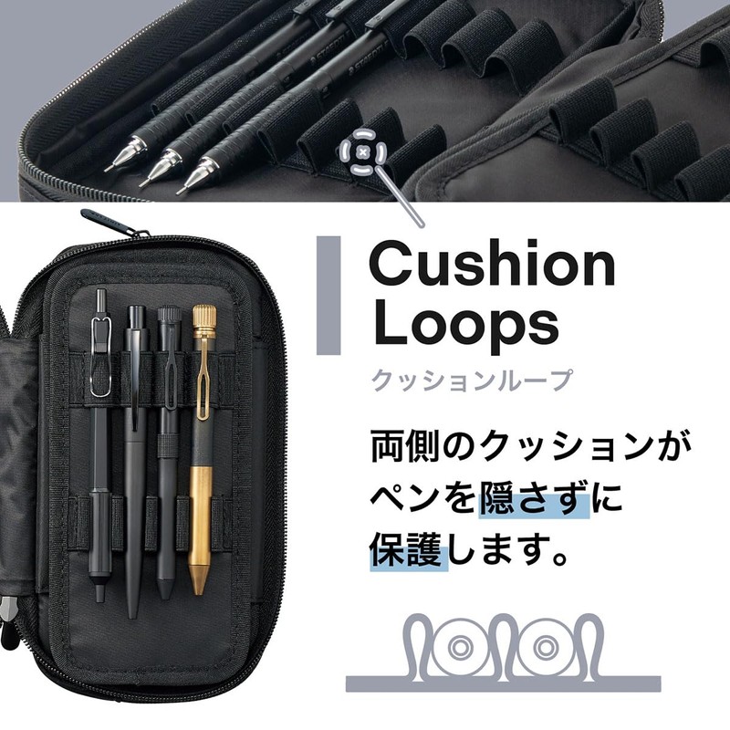 Lihit lab. Pen Case XCOA Jet Black