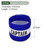 YOKIVE 4 Pcs Captain Armband, Nylon Protective Arm Badge, Adjustable