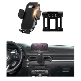 soukeo Upgraded Car Phone Holder Fits for Mazda CX-5 2017 2018 2019 2020 2021 2022 2023 2024 2025 Auto Accessories,Cradles Adjustable Cell Phone Mount for 4-7 in Phones