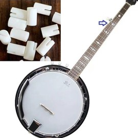 10PCS Bone Fifth-string Nut Fit for Banjo Guitar Luthier Saddle Bridge DIY 3mm 1/8"