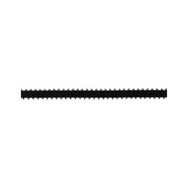 American Crafts Cinta de satén de 3/8 Pulgadas con Bordes de picota, Carrete de 5 Yardas, Color Negro