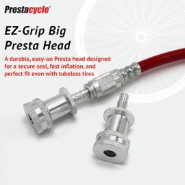 Prestacycle Cycling EZ-Grip Big Presta Head (Urethane), Bike Pump Accessoires