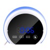 Mirror Surface Digital Alarm Clock Colorful LED Night Light with
