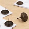 Amanaote Metal 1” Diameter Antique Brass Hardware Upholstery Clavos Decorative