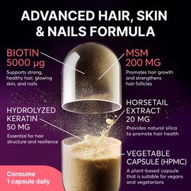 SUPLINT Women's Wellness Beauty Pack _ Multivitamin, Hair Complex, Magnesium + B6 _ Energy, Immunity & Hair Support _ Vegan, Non-GMO