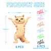 5 Pack Cat Shaped Pen Holder with 5 Cat Clips