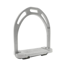 AK Aluminum Light Weight Horse Riding Equestrian Stirrups with Coated Colors (Silver, 4.75'')