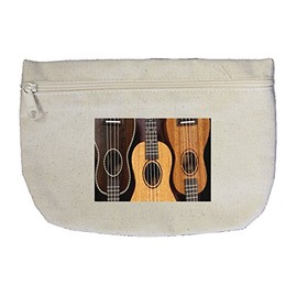 Canvas Zipper Pouch Makeup Bag Ukulele