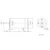 DC Gear Motor Self Locking Aluminum Shell Brass Coil Strong