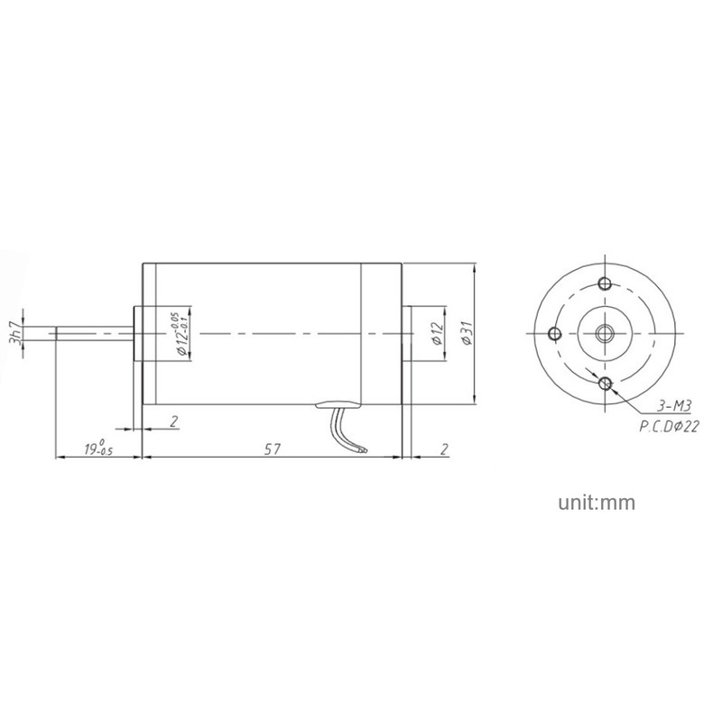 DC Gear Motor Self Locking Aluminum Shell Brass Coil Strong