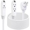 Kasonic 25 Ft 3 Outlet Extension Cord, Triple Wire Grounded