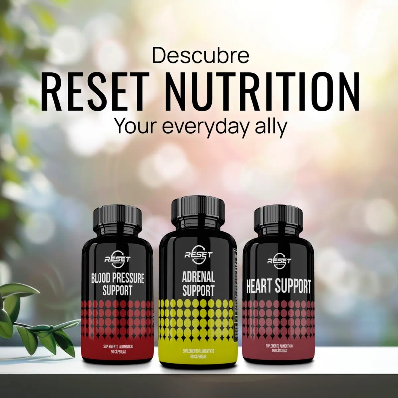 Reset Nutrition Adrenal Support Suprarrenal Energía 60 Cáps