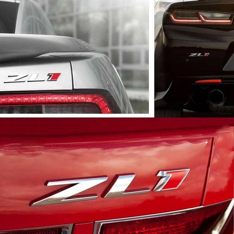 3D Raised Letters ZL1 Emblem Metal Side Rear Door with